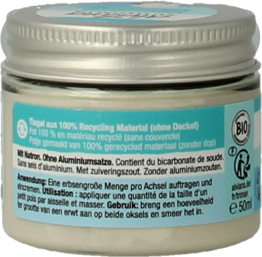 ALVIANA Deocreme Met Katoen Bio 1g