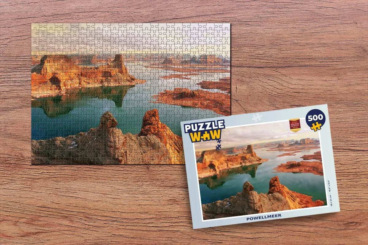 PuzzleWow Powellmeer Legpuzzel 500 Stuks - Multicolor