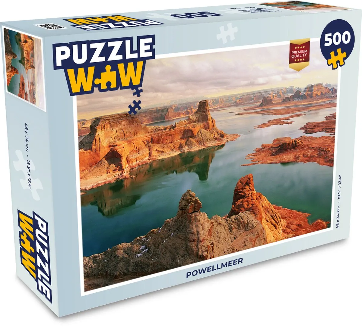 PuzzleWow Powellmeer Legpuzzel 500 Stuks - Multicolor