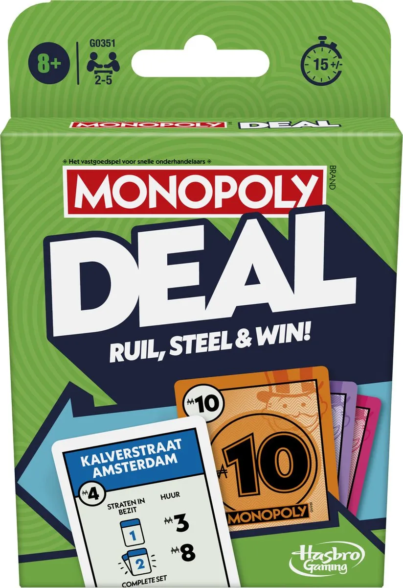 Monopoly Deal Kaartspel Nederlandse Editie HAS-G0351