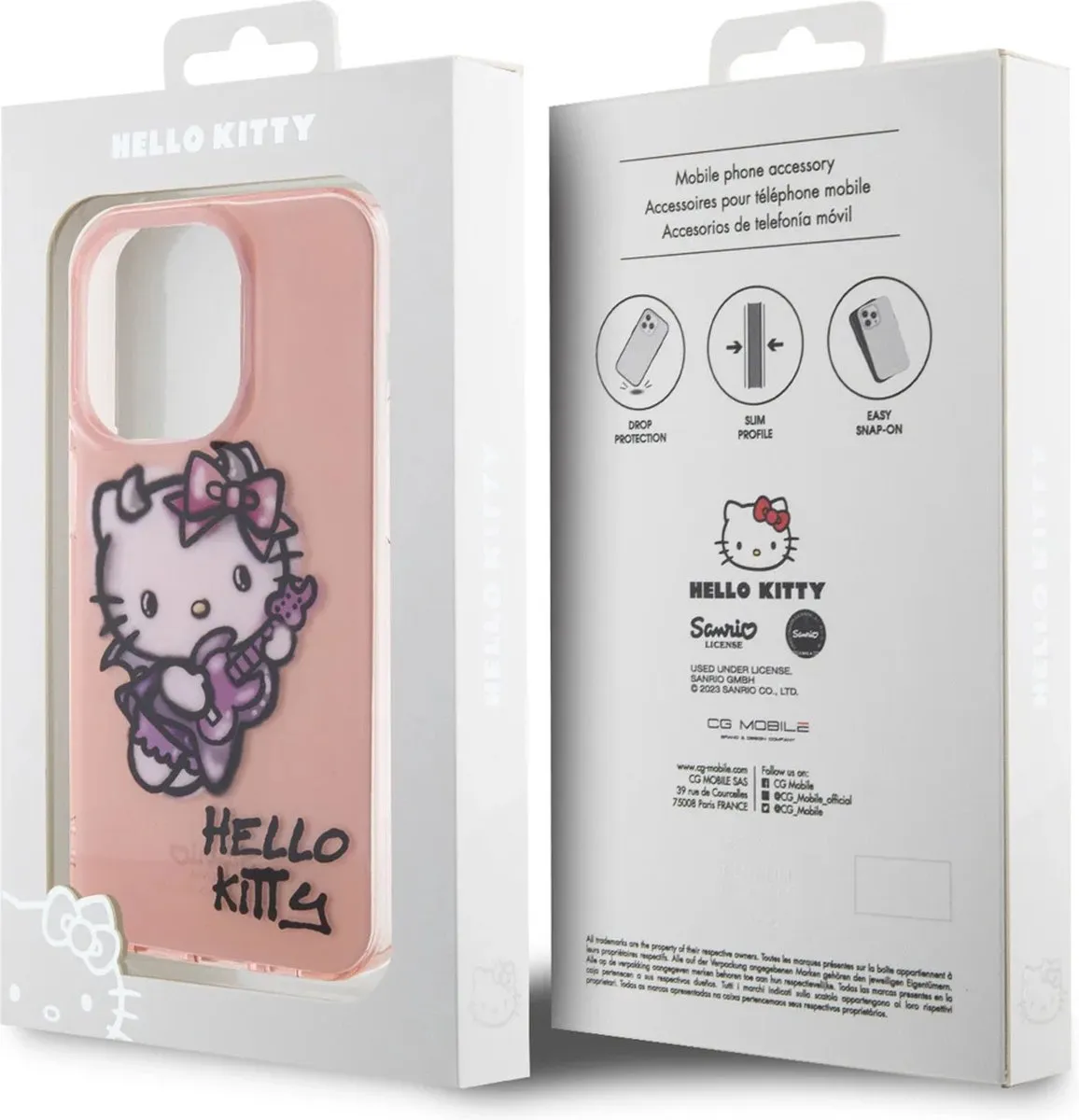 Hello Kitty iPhone 15 Pro Max TPU Hoesje - Roze