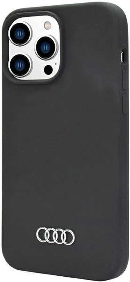 Audi Silicone Hoes iPhone 14 Pro Max - Zwart - afbeelding 6 van 6