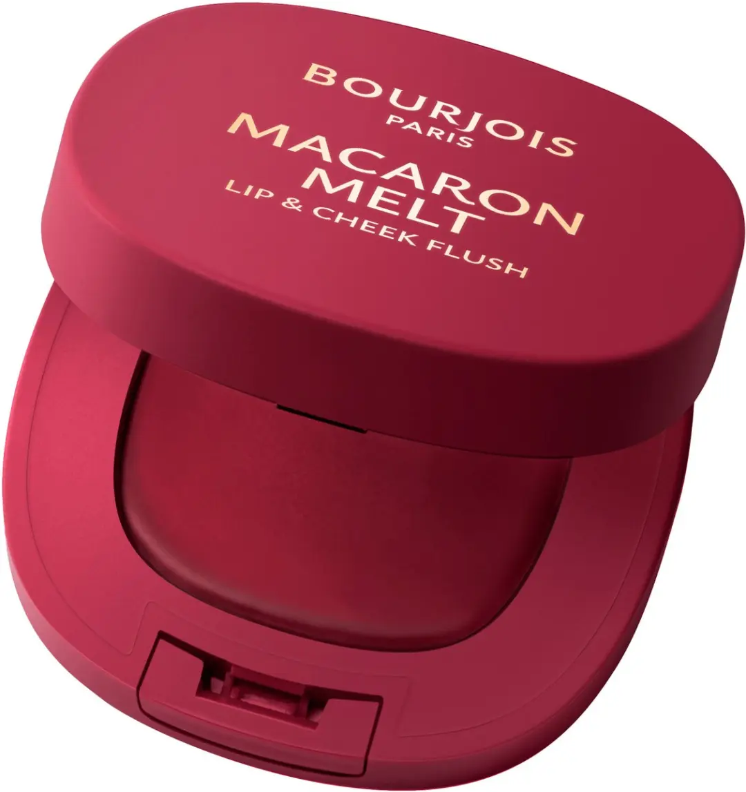 Bourjois Macaron Melt Lip & Cheek Flush, 5 Berry Smoothy, blush, veerkrachtige c