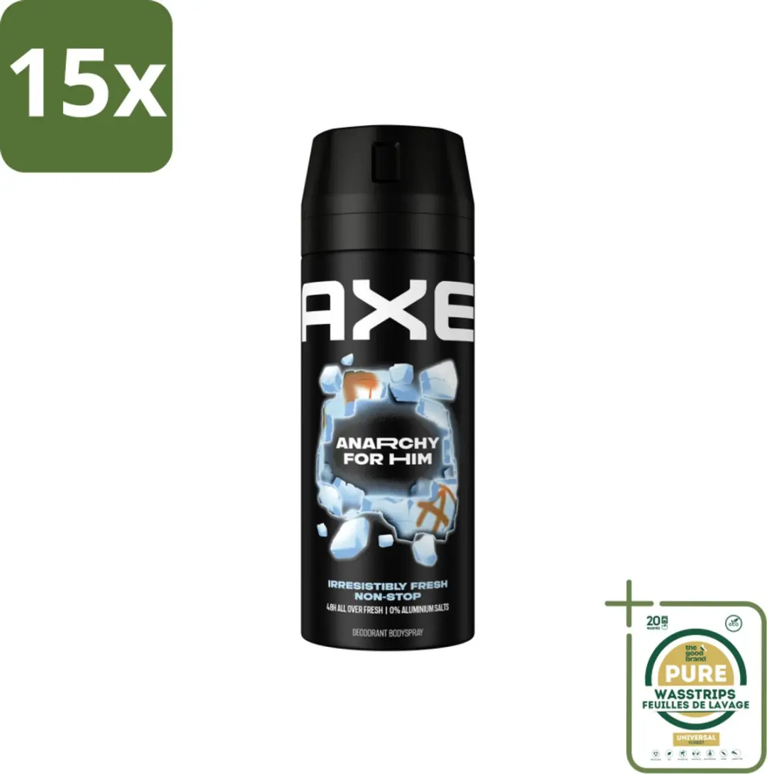 15 x Axe Deodorant Bodyspray Anarchy for Him 150 ml
