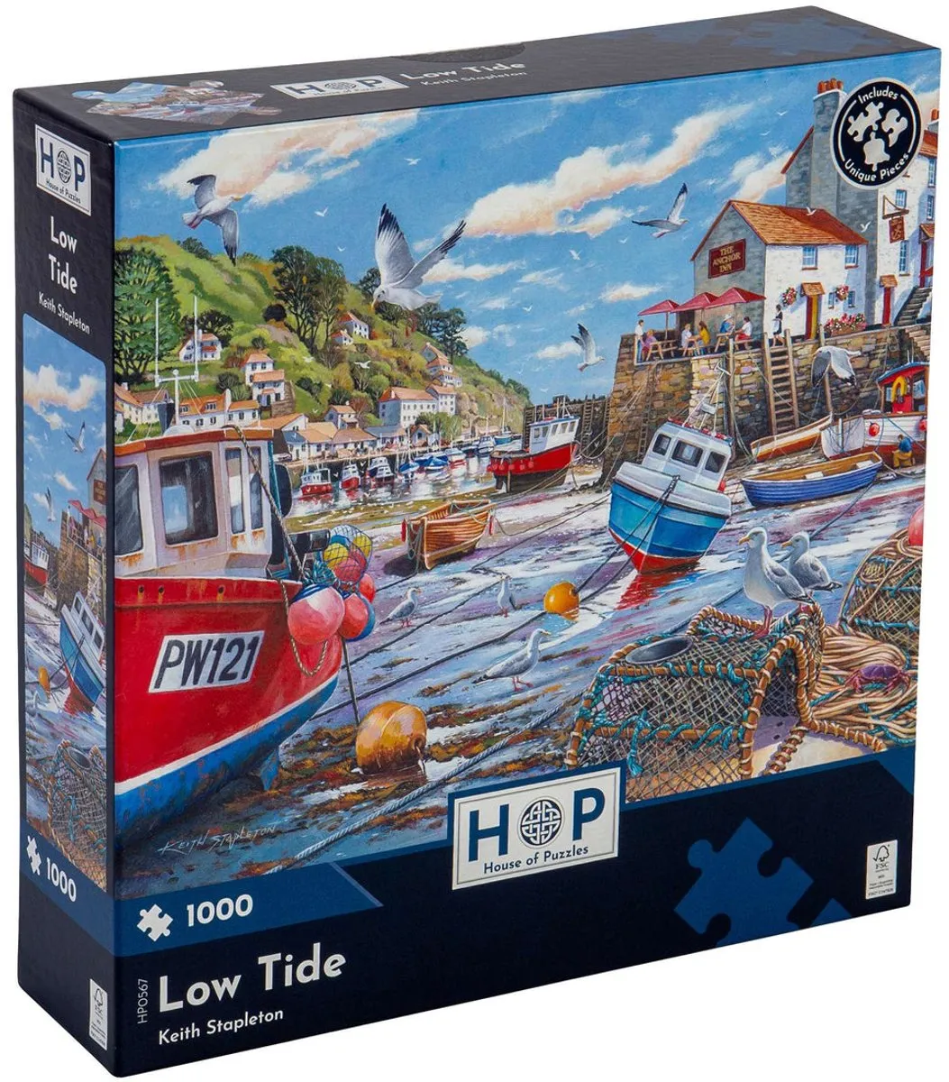 House Of Puzzles Low Tide Legpuzzel 1000 Stuks - HP0567 Multicolor