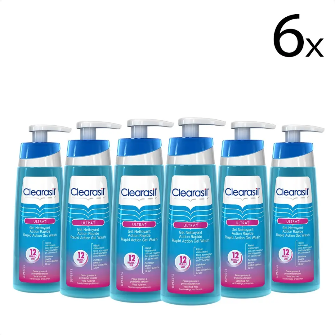 Clearasil Wasgel Ultra Gel Wash 200ml x6