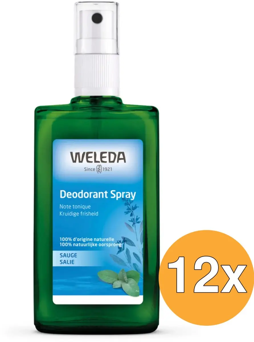 12x WELEDA Salie deodorant spray (100 ml)