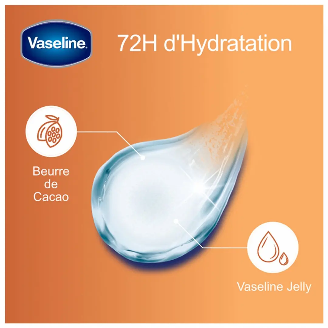 Vaseline Lip Therapy Cocoa Butter Lippenbalsem 7g - Bruin