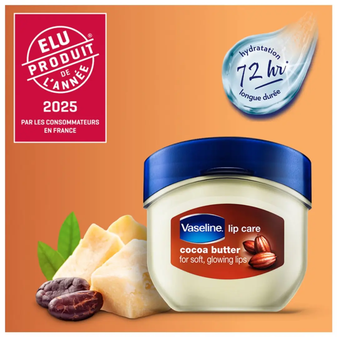 Vaseline Lip Therapy Cocoa Butter Lippenbalsem 7g - Bruin