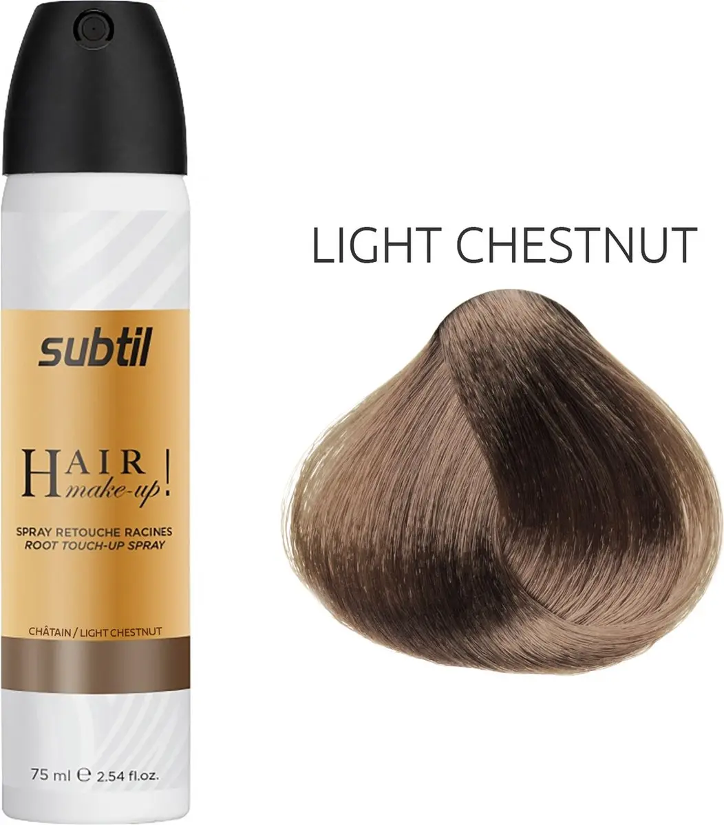Subtil Hair Make-up Root Touch-up Spray Light Chestnut - 75ml