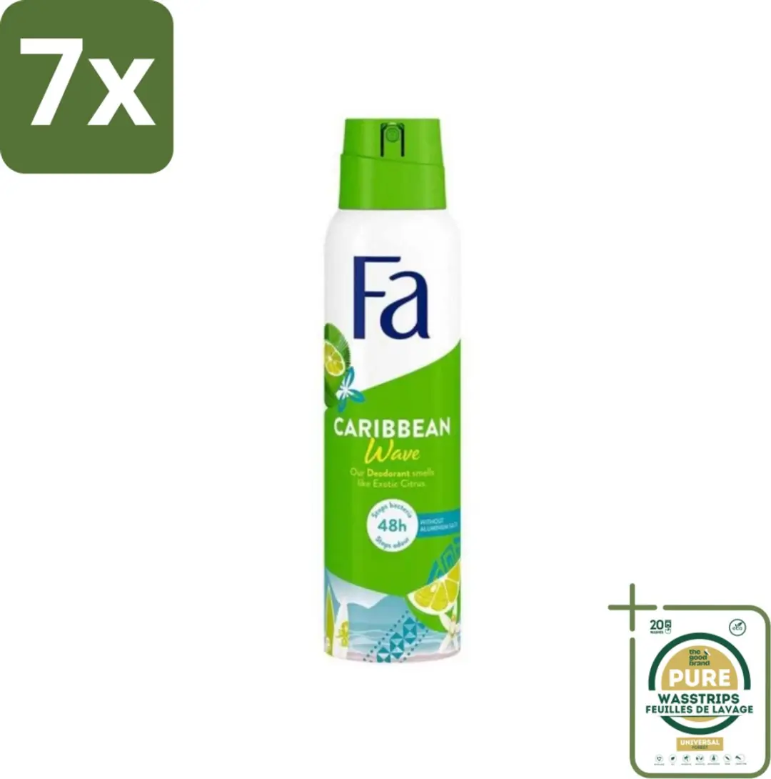 7 x Fa Deodorant Spray Lime Squeeze 150 ml