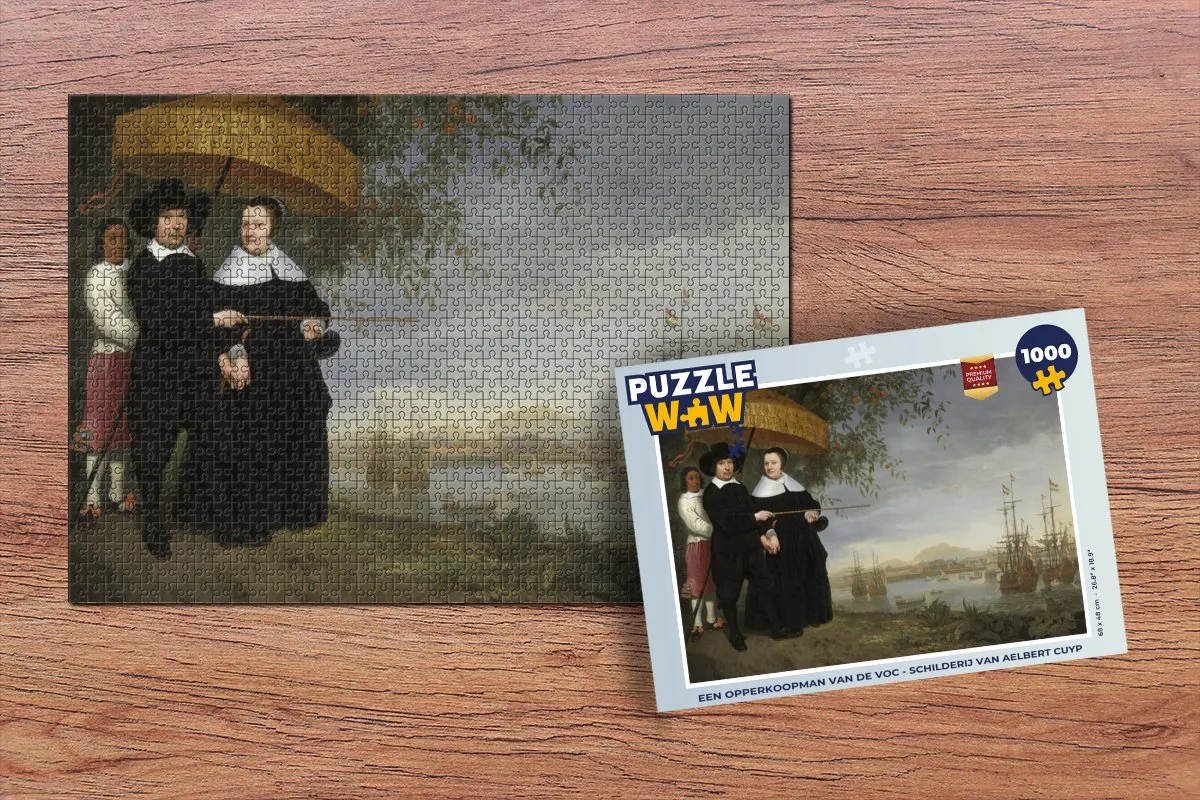 PuzzleWow VOC Schilderij Aelbert Cuyp Legpuzzel 1000 Stuks - Multicolor