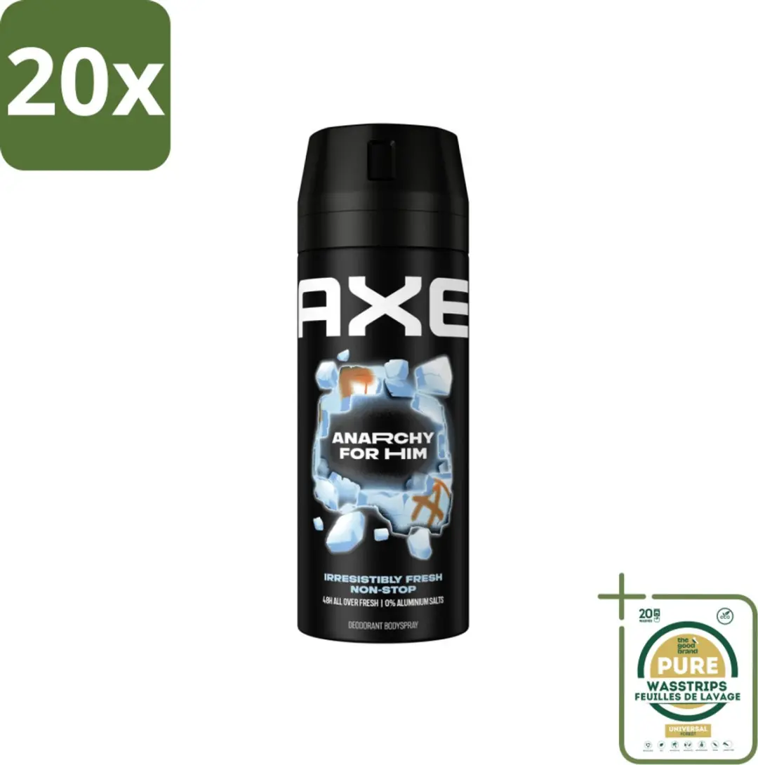 20 x Axe Deodorant Bodyspray Anarchy for Him 150 ml