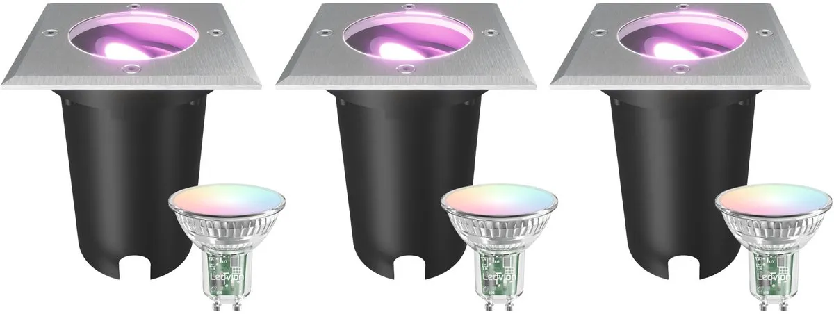 Ledvion Smart LED Grondspot 4,9W RGB+CCT