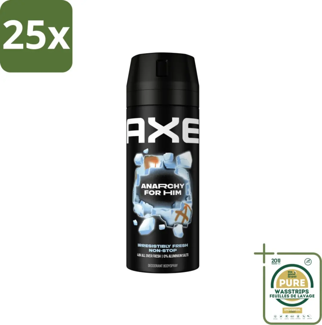 25 x Axe Deodorant Bodyspray Anarchy for Him 150 ml