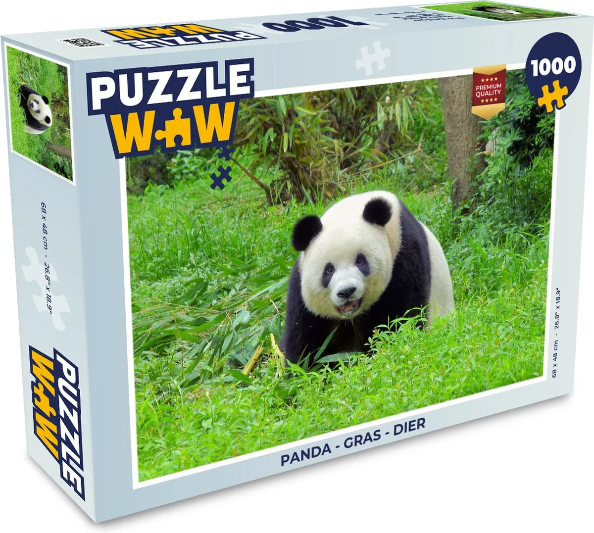 PuzzleWow Puzzel Panda Legpuzzel 1000 Stuks