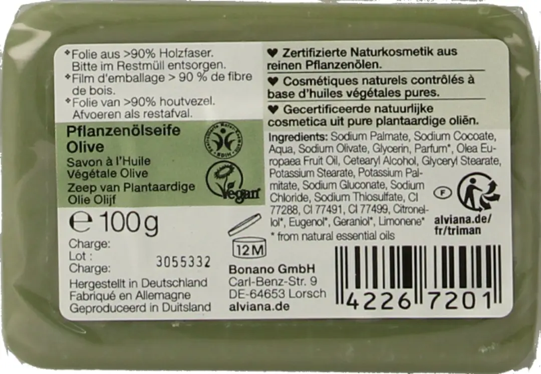 Alviana Zeep Olijf 100ml