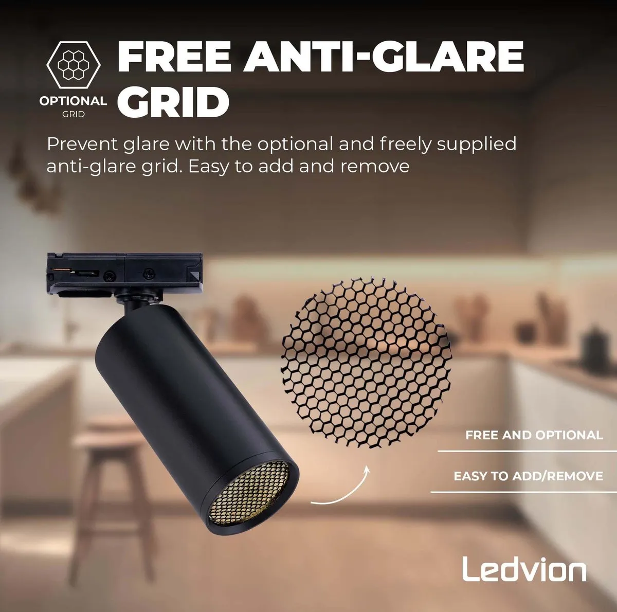 Ledvion LED Railverlichting 2M 5 Spots - Dimbaar - Zwart - afbeelding 6 van 6