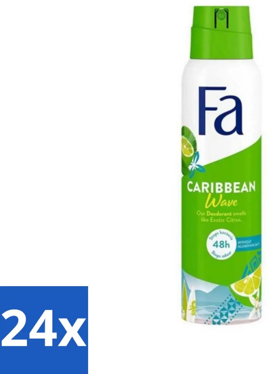 24 x Fa Deodorant Spray Lime Squeeze 150 ml