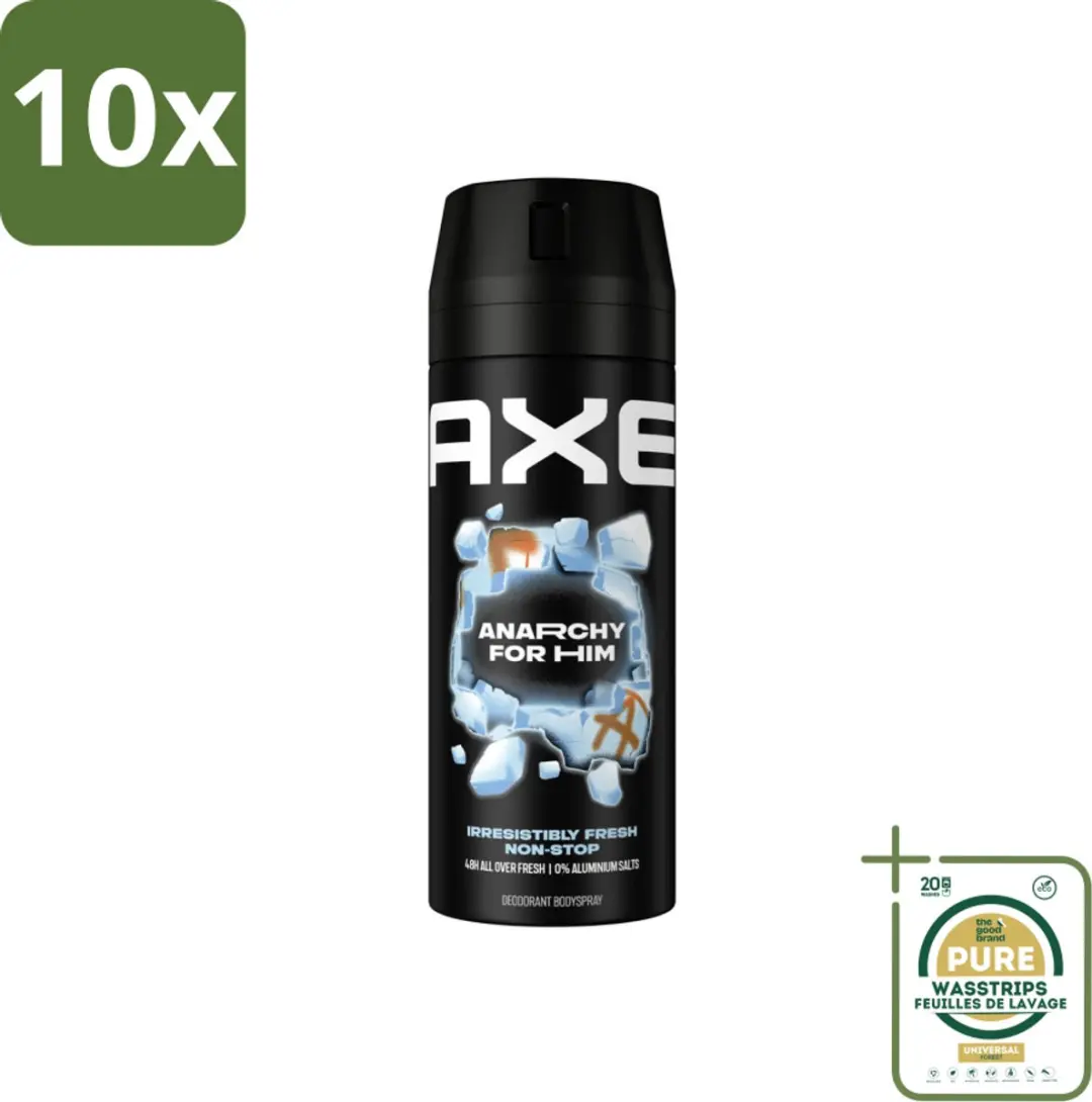 10 x Axe Deodorant Bodyspray Anarchy for Him 150 ml
