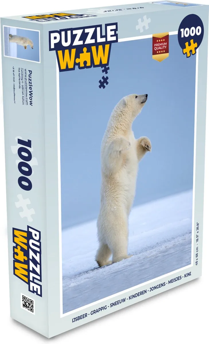 PuzzleWow IJsbeer Legpuzzel 1000 Stuks