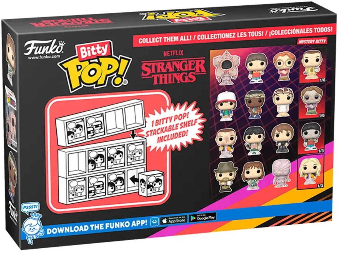 Funko Bitty Pop! Stranger Things 4-Pack - Hopper/Joyce/Demogorgon
