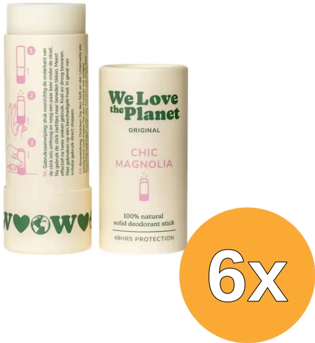 6x We Love The Planet Deodorant Stick