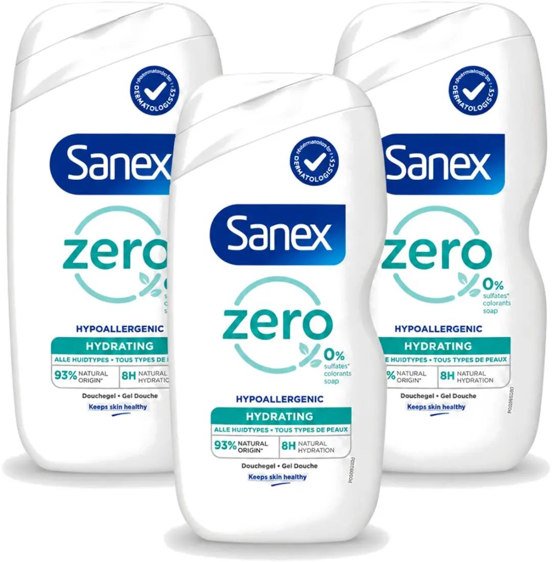 3 x Sanex Zero %