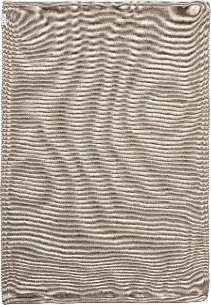 Meyco Baby Stripe Ledikantdeken 100x150cm 1.0 TOG - Dark Taupe/Natural - afbeelding 2 van 2