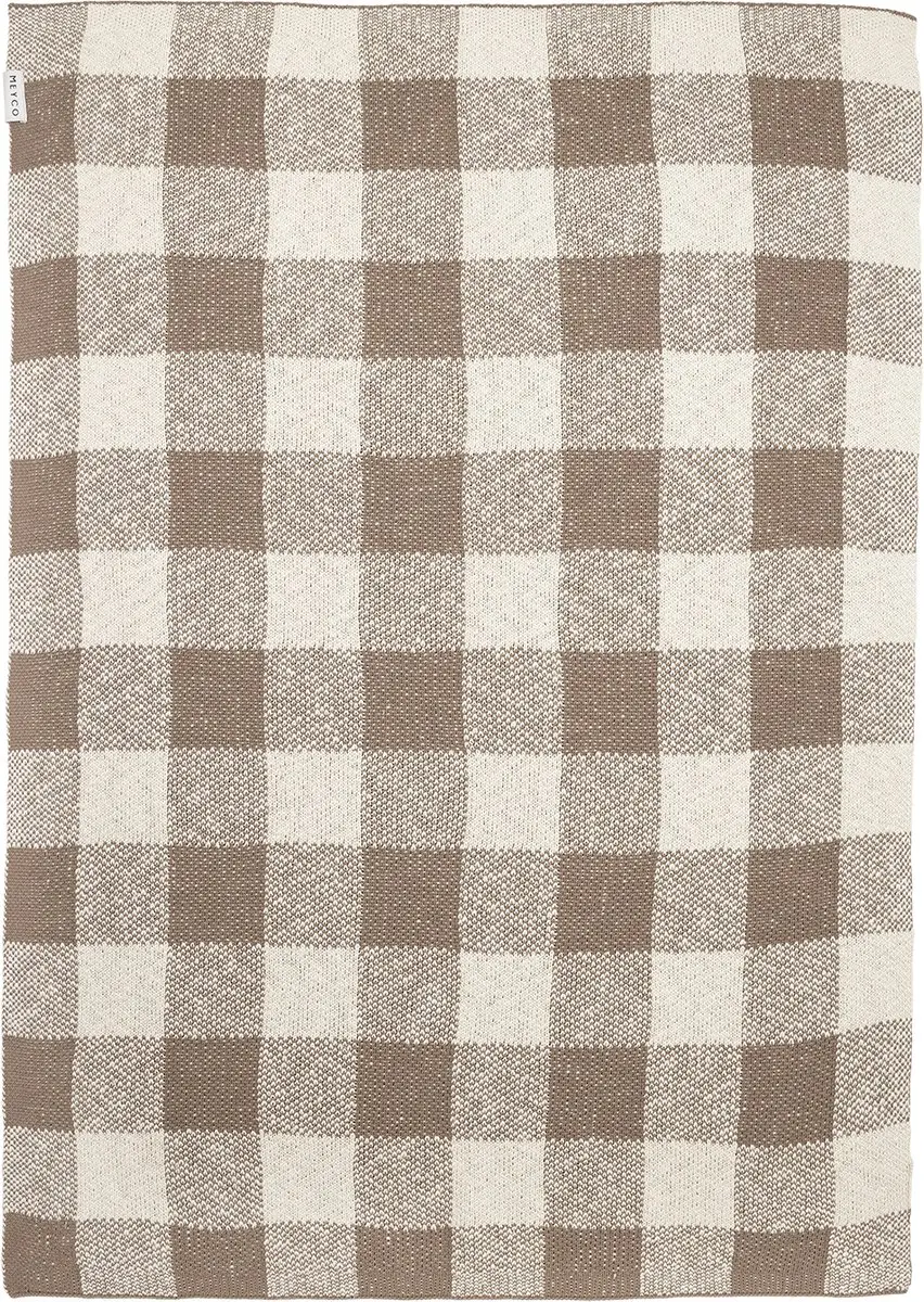 Meyco Baby Block Wiegdeken Dark Taupe 75x100cm 1.0 TOG - afbeelding 2 van 2