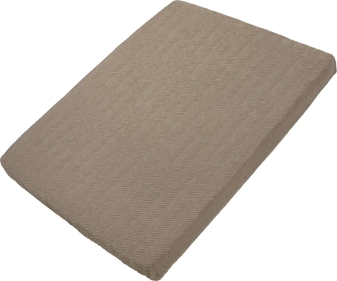 Meyco Baby Chevron Hoeslaken Boxmatras Dark Taupe 75x95cm - afbeelding 2 van 2