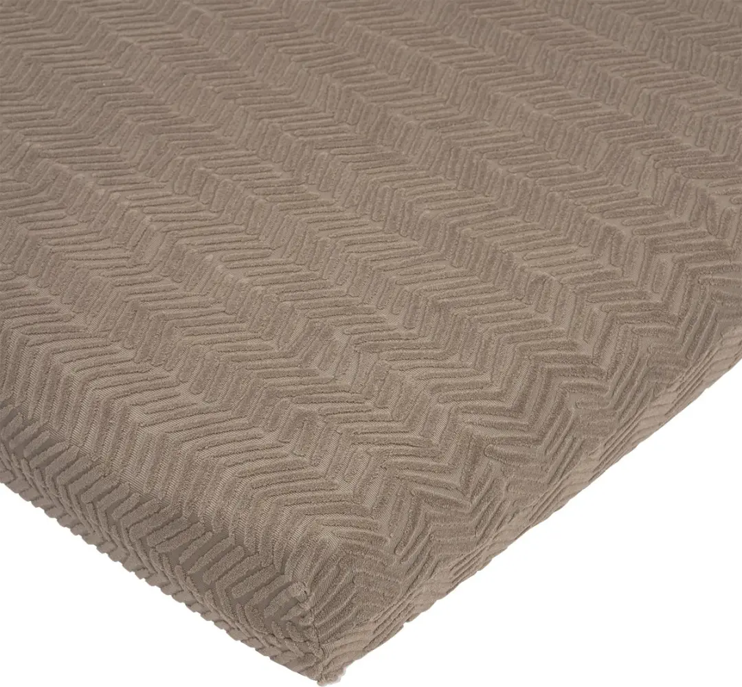 Meyco Baby Chevron Hoeslaken Boxmatras Dark Taupe 75x95cm