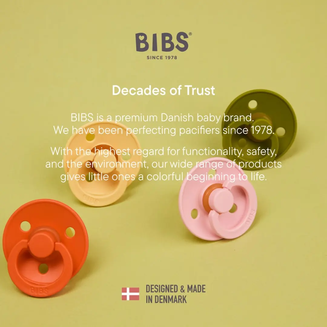 BIBS Colour Fopspeen 0-6mnd - 2 Stuks - Pale Butter/Wasabi