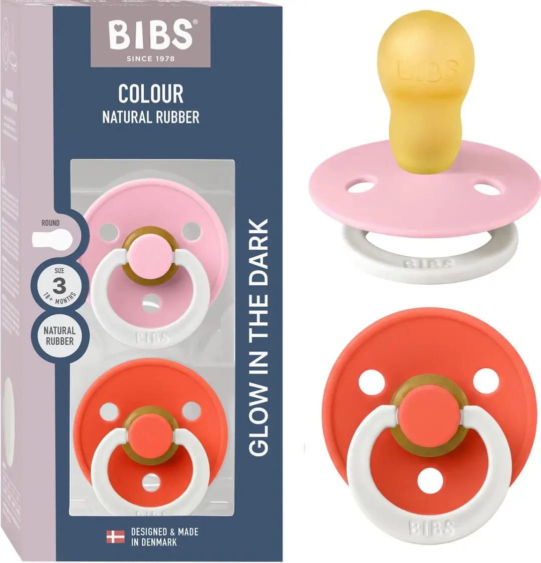BIBS Colour Glow Fopspeen