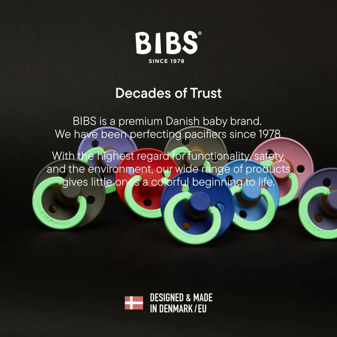 BIBS Colour Glow Fopspeen - Sky Blue/Cornflower - 2 Stuks
