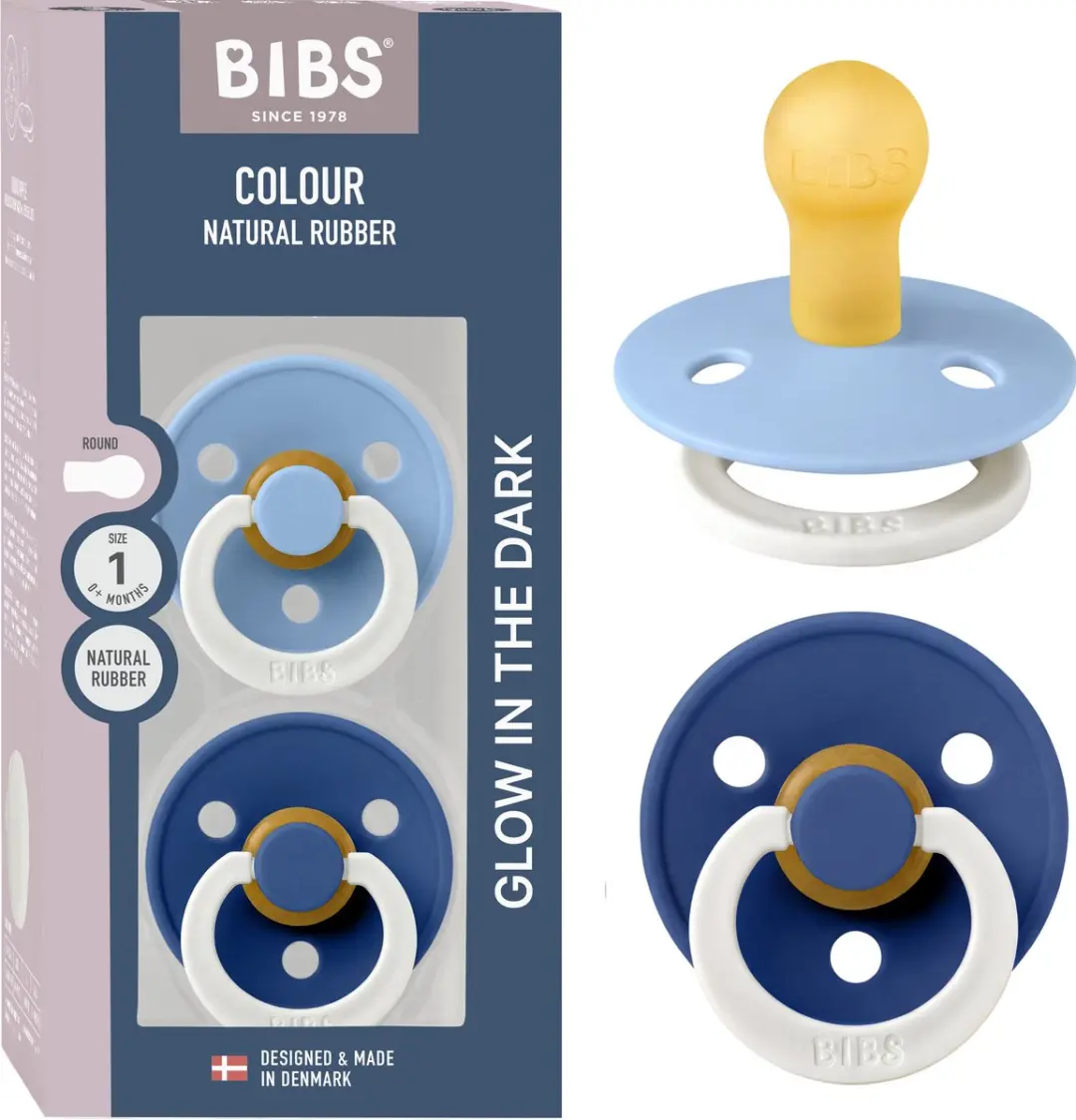 BIBS Colour Glow Fopspeen