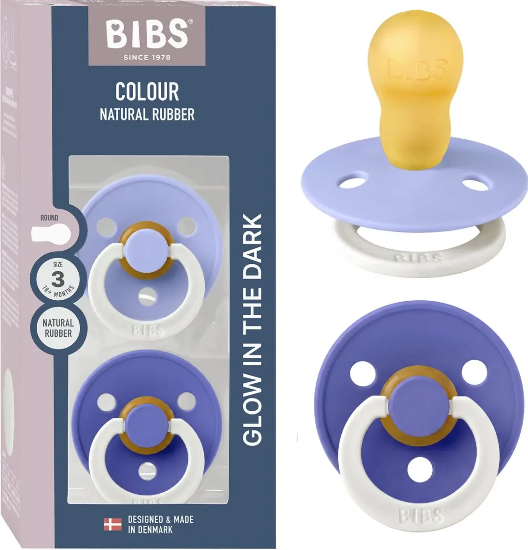 BIBS Colour Glow Fopspeen