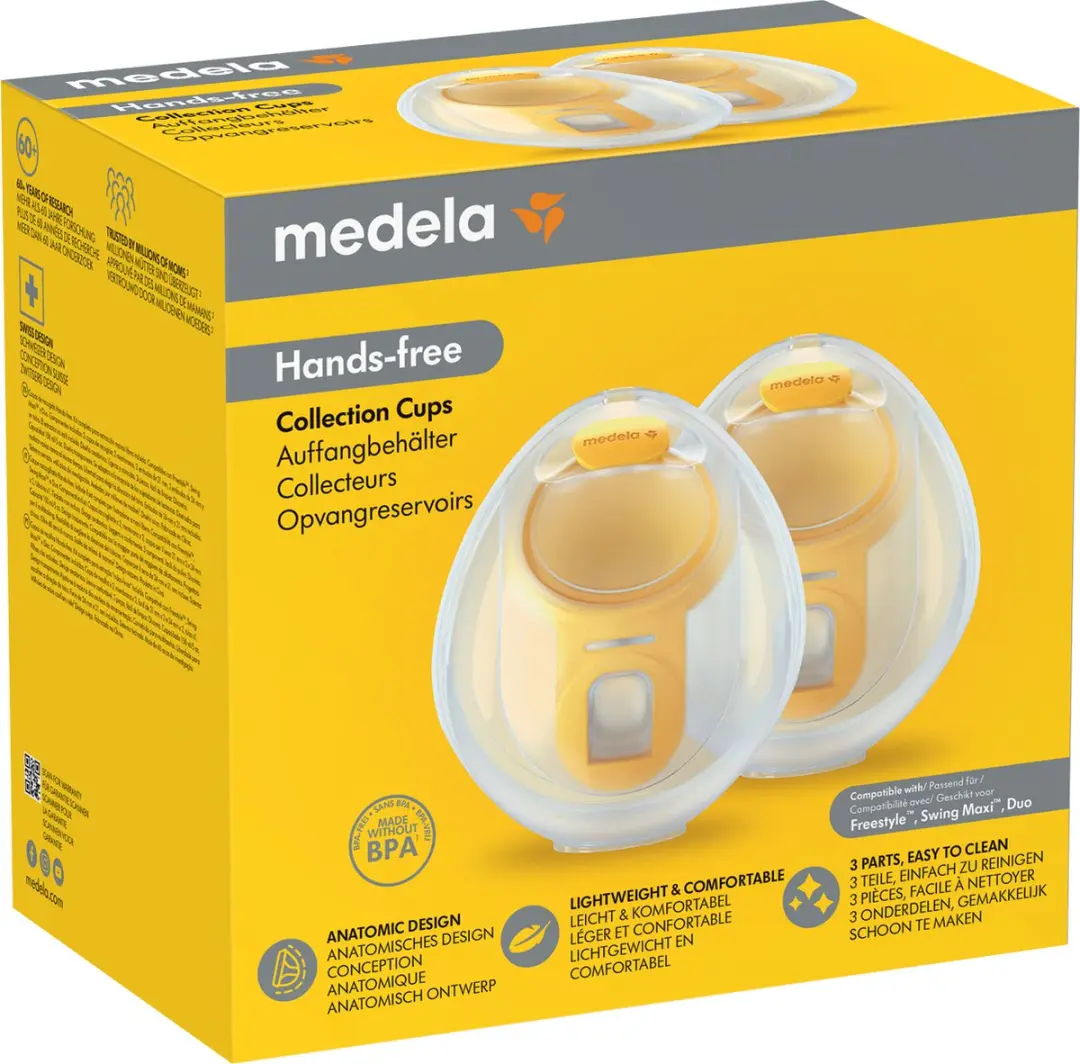 Medela Hands-Free Collection Cups - Transparant - afbeelding 6 van 6