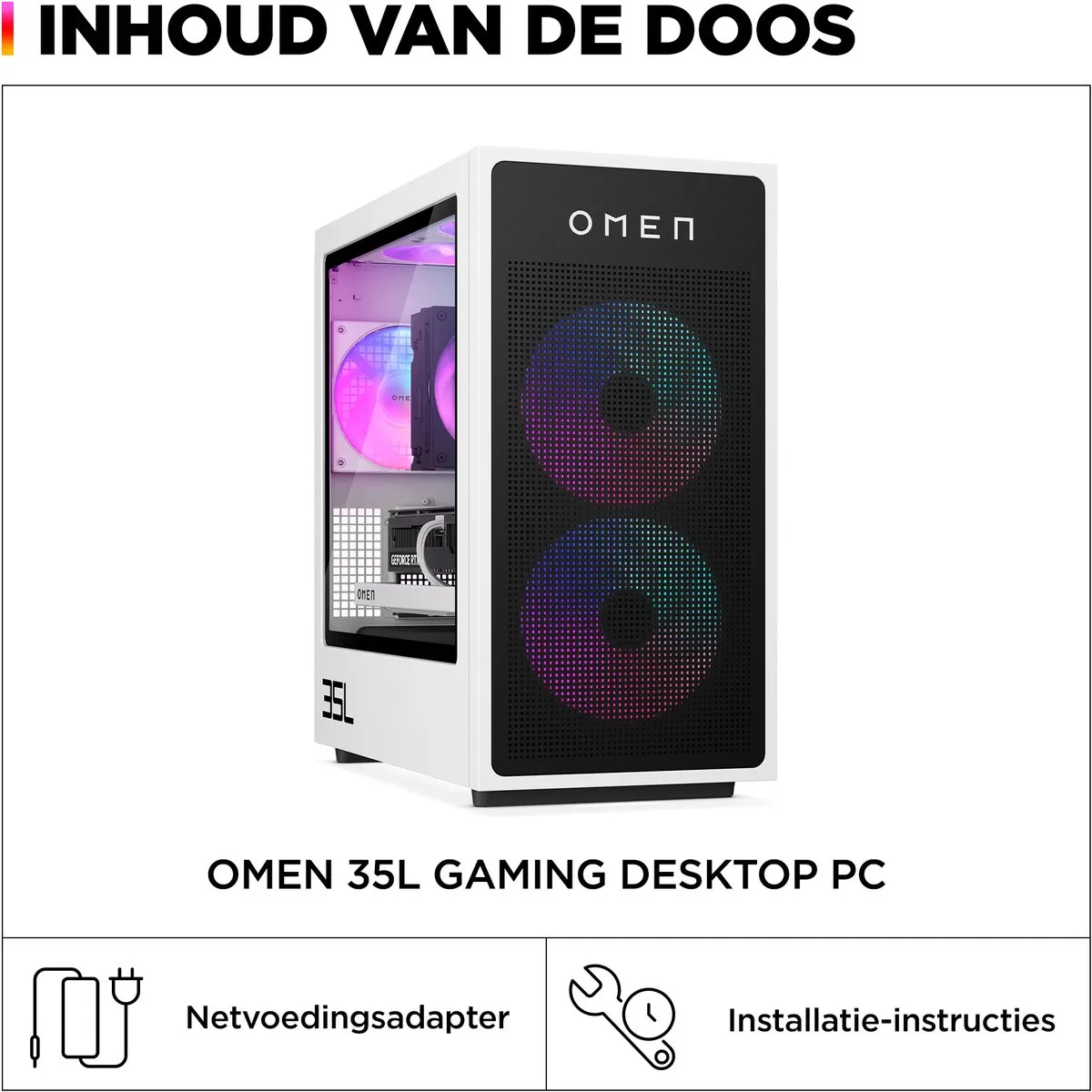 HP OMEN 35L Gaming GT16-0167nd PC - RTX 5060 Ti - Zwart