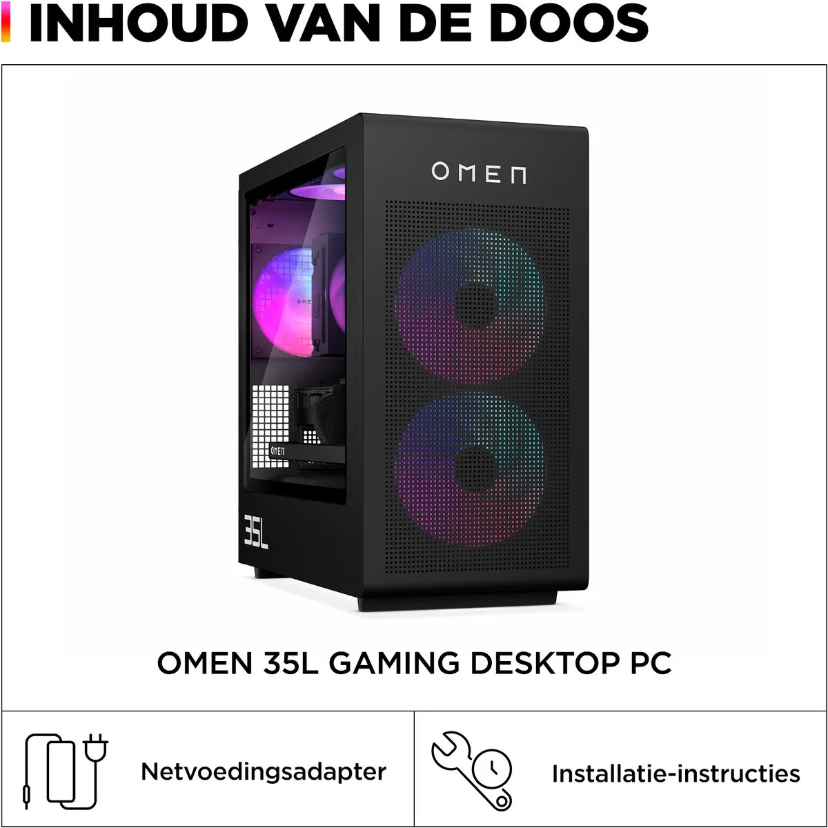 HP OMEN 35L Gaming GT16-0167nd PC - RTX 5060 Ti - Zwart