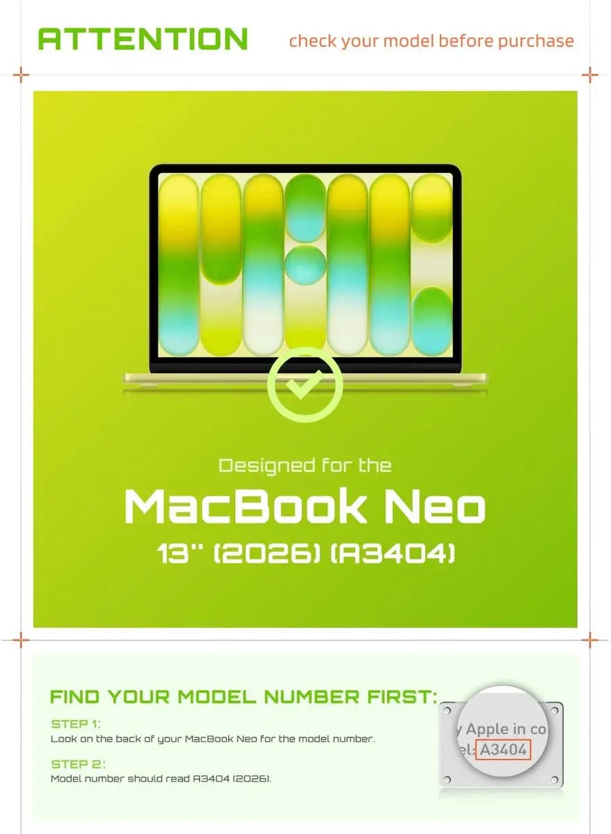 Supcase Unicorn Beetle 15060 Hoesje - Apple MacBook Neo 13" - Geel - afbeelding 3 van 6
