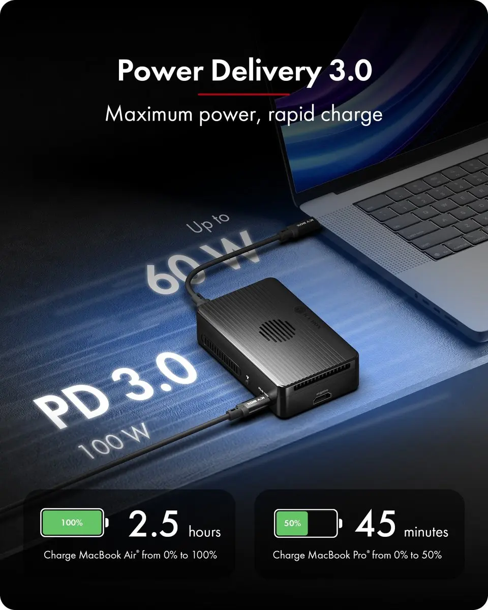 Icy Box IB-RD2818DK-40G M.2 SSD-behuizing - USB4/Thunderbolt 3 - Zwart