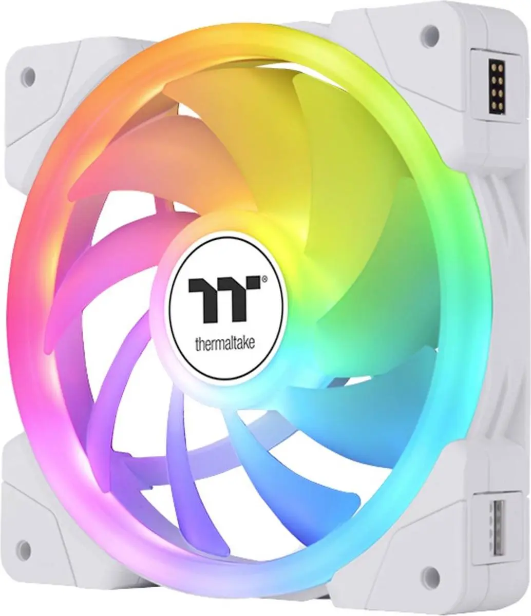 Thermaltake CL-F169-PL12SW-A PC-Ventilator 120mm - Wit - LED - afbeelding 6 van 6
