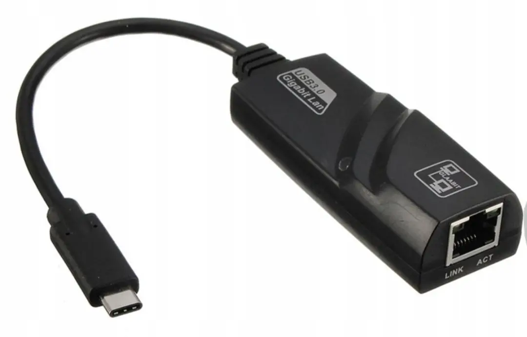Lanberg NC-1000-02 USB-C naar RJ-45 1Gb Netwerkadapter - Zwart - afbeelding 3 van 6