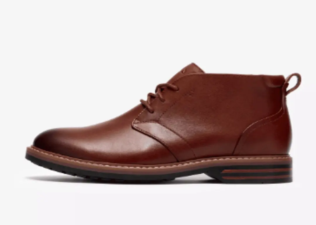 Clarks Heren Bottine Aldwin 2 Chukka Tan Leather