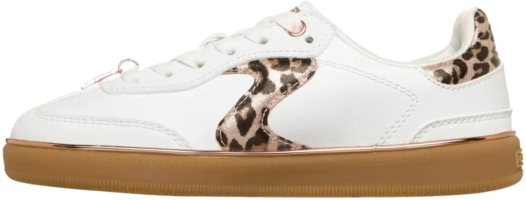 Skechers Hotshot Leopard Fame Meisjes Sneakers 32 - Wit/Luipaard - afbeelding 2 van 2