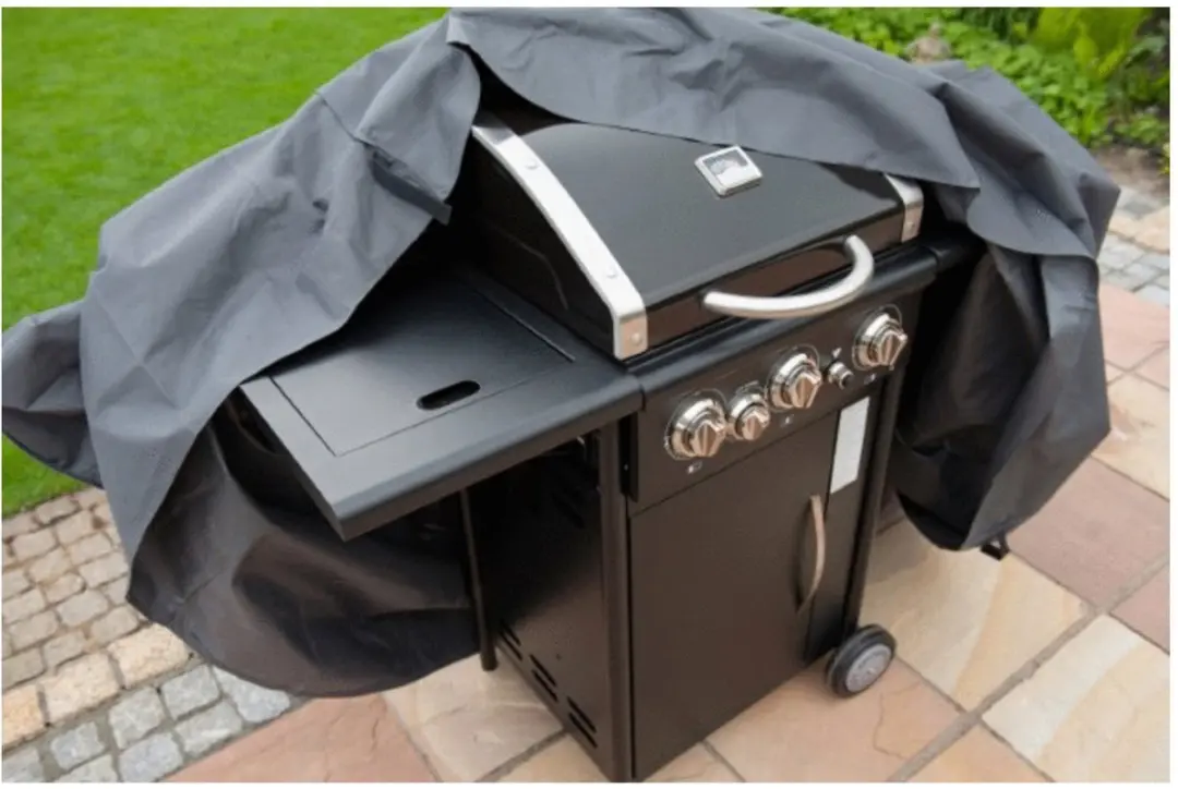 Nature Tuinmeubelhoes Gasbarbecue 103x58cm - Zwart - afbeelding 2 van 4