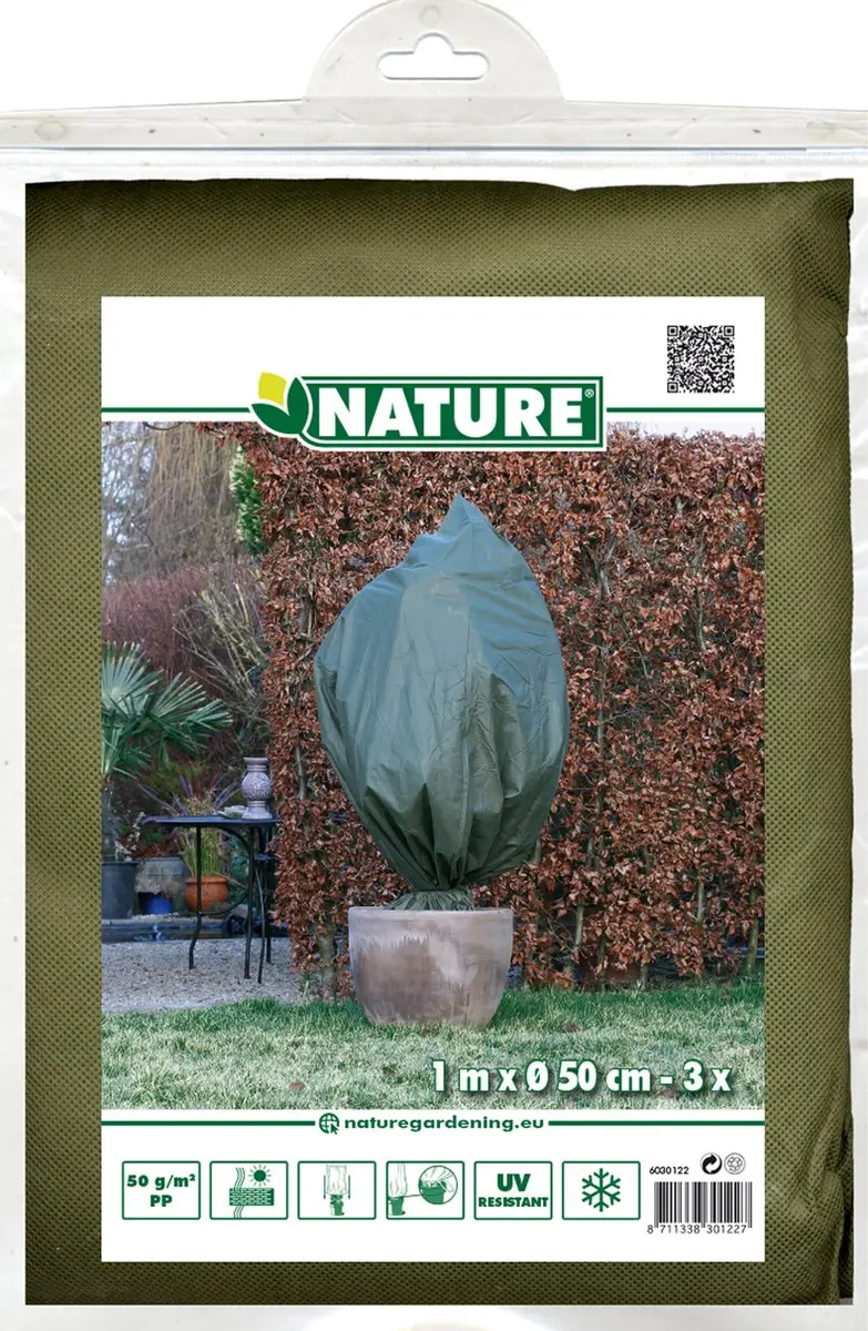 Nature Winterhoes H100 x Ø50cm - 3 Stuks - Groen - afbeelding 6 van 6