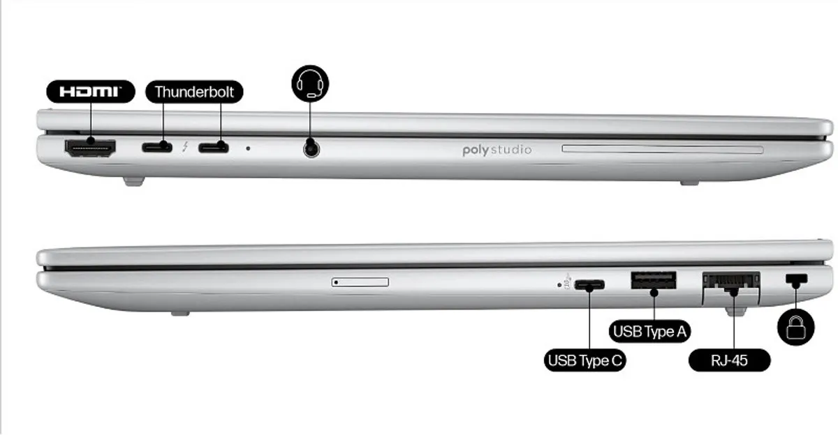HP EliteBook 8 G1i AI Wolf Pro Security Edition - 35,6 cm WUXGA - 32GB 1TB SSD - Zilver