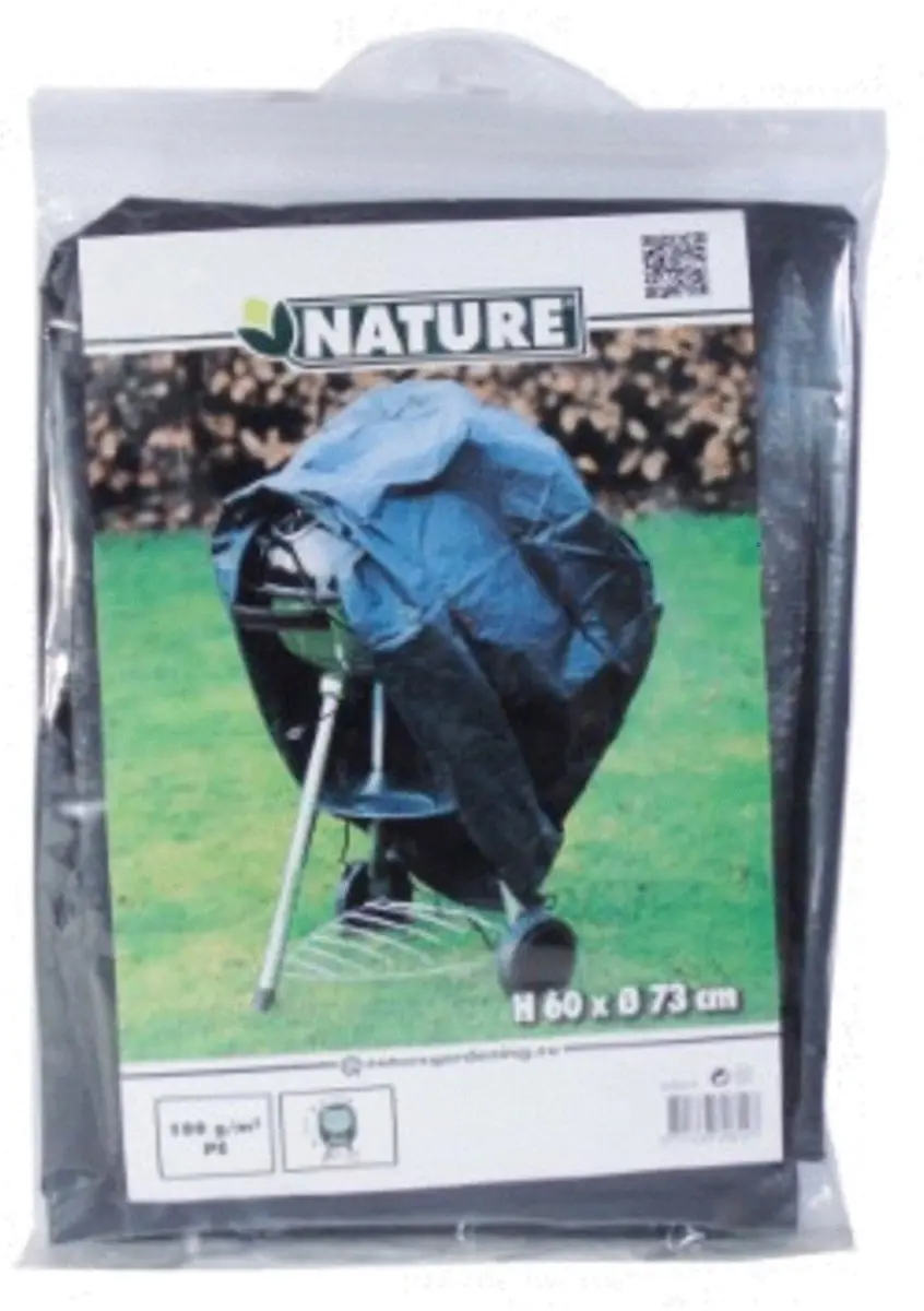 Nature Tuinmeubelhoes Houtskoolbarbecue 73x73x60cm - Zwart - afbeelding 4 van 4